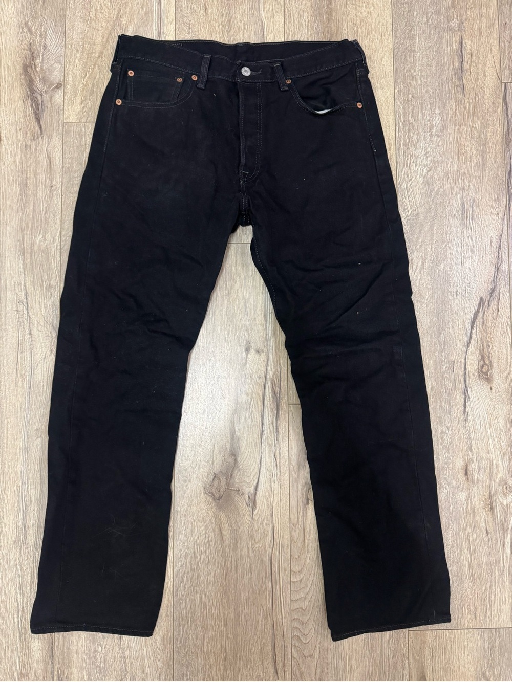 Men’s Levi’s 501’s Black Straight-Leg Jeans size 33x30